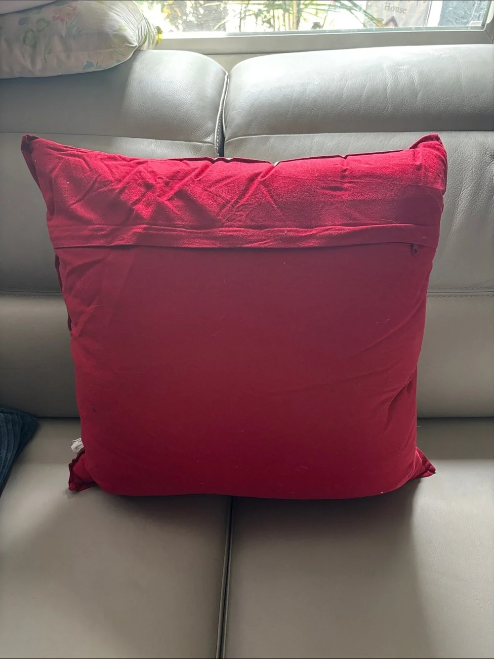 Wendy Bellissimo Red Truck with Green Tree Holiday Pillow